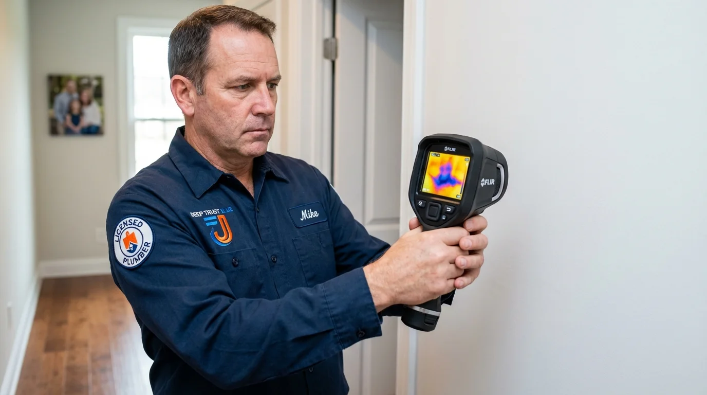 Thermal imaging leak detection by Johns Plumbing LLC in Conway